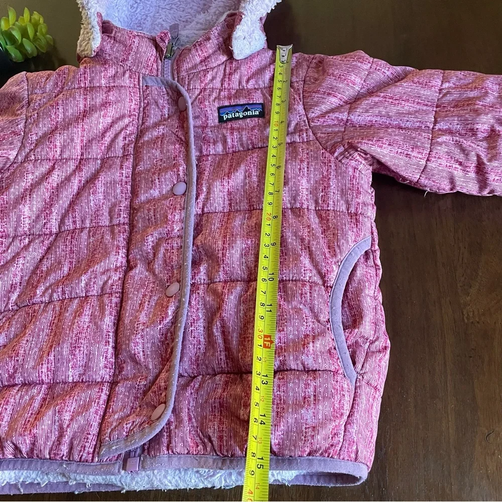 Patagonia Pink Reversible Dream Song Hoody Jacket Size 4T